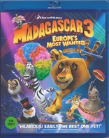 Madagascar 3: Europe's Most Wanted (Blu-ray Movie), temporary cover art