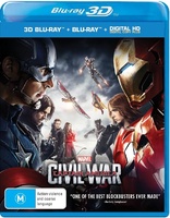 Captain America: Civil War 3D (Blu-ray Movie)