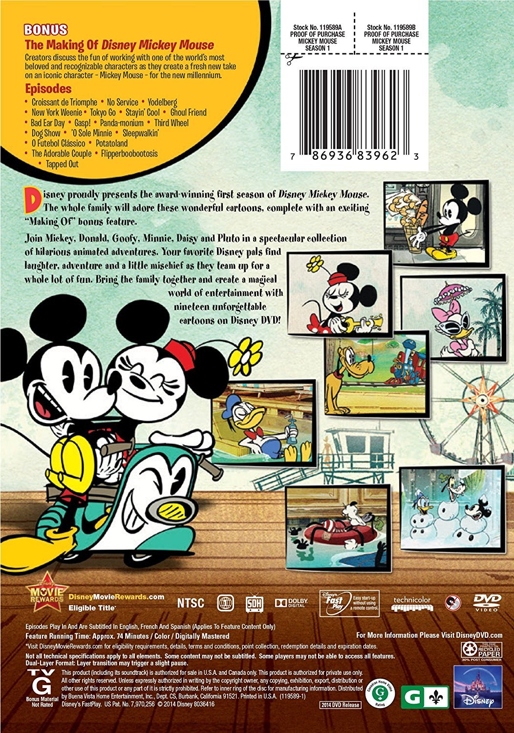 Mickey mouse movies on dvd release